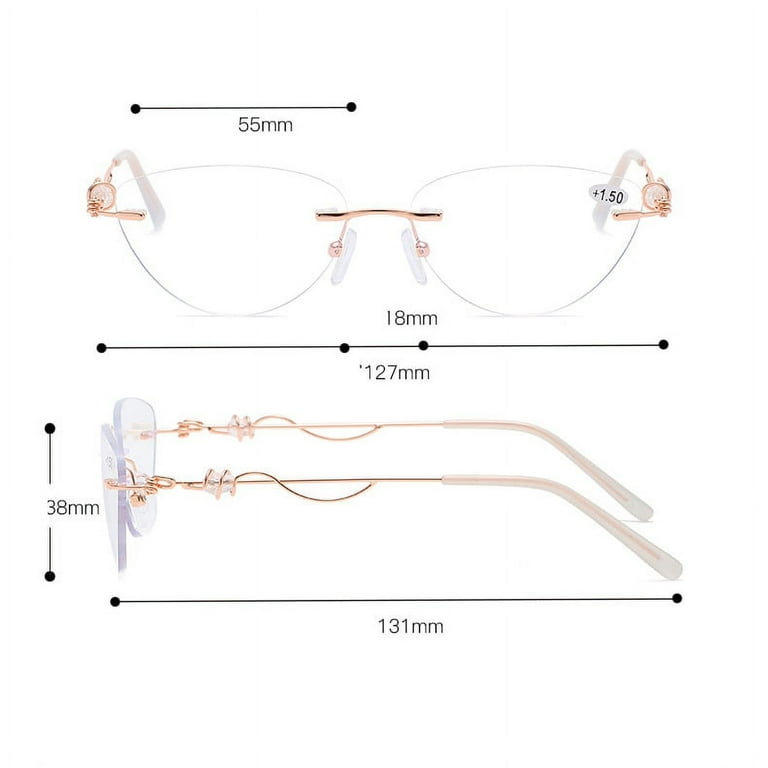 Invisible bifocal sales reading glasses
