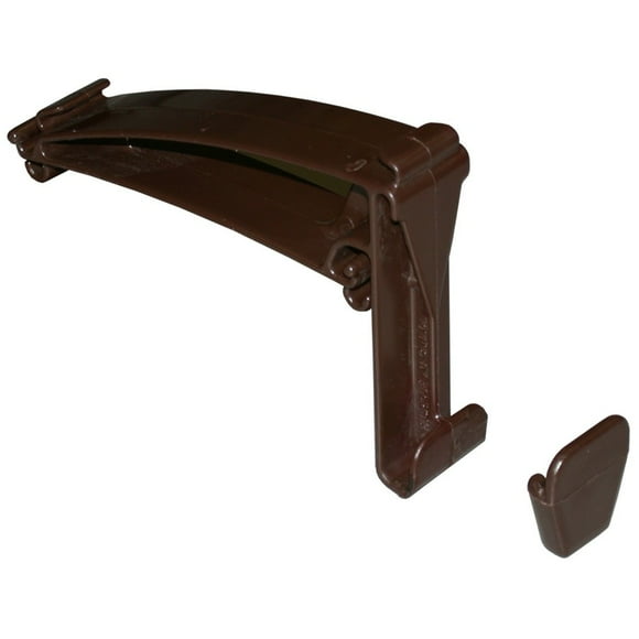 Contemporary Brown Hidden Vinyl Gutter Hook