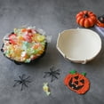 thumbnail image 5 of Hvmvliv Halloween Snack Tray 2pc Plastic Pair Of White and Black Candy Plates for Halloween Suitable for Indoor Outdoor Halloween Decoration Multicolor, 5 of 6