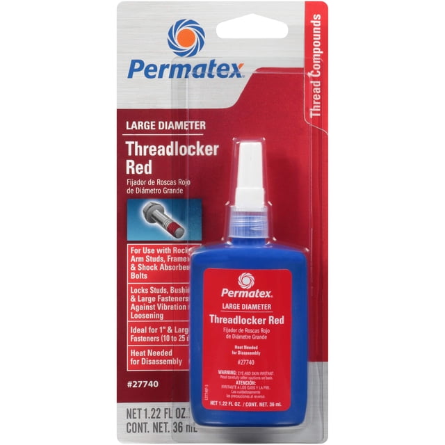 Threadlocker Permatex 27740 Rojo 36 ml Alta Resistencia