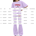 thumbnail image 2 of Ruyang Girls 2 Piece Clothes Crew Neck Cherry Print Blouse T-Shirt and Flared Pants Sets Toddlers Active Sportswear Outfits, 2 of 3