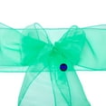 thumbnail image 4 of mds Pack of 10 Organza Chair Sash Bow Sashes for Wedding Decoration -Mint, 4 of 7
