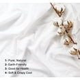 thumbnail image 3 of RUVANTI 100% Cotton Sheets – Twin XL Size Percale Bedding, Cooling & Breathable, Durable with a Crisp, Soft & Comfortable Feel, 16" Deep Pocket, 3-Piece Set, Milky White, 3 of 6