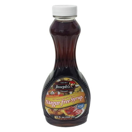 (3 Pack) Joseph's Sugar-Free Maple Syrup, 12 Oz (Best Canadian Maple Syrup Brand)