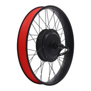 26 Fat Tire Electric Bicycle Motor E-Bike Rear Wheel LCD Conversion Kit 48V 1KW
