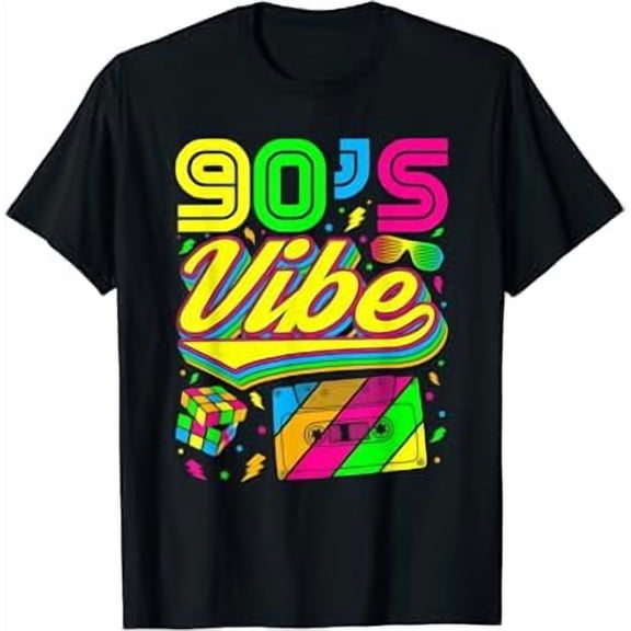 90's Vibe Nineties Party Dress Retro Vintage T-Shirt