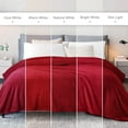 thumbnail image 3 of Exclusivo Mezcla Twin Size Flannel Fleece Blanket, Super Soft Velvet Plush Bed Blanket, 60x80 Inches, Deep Red, 3 of 7