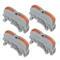 thumbnail image 2 of MasteelfCA 10pcs PCT-211 Din Rail Universal Compact Wiring Terminal Block Mini Push-in Conductor Connector Wire Connectors (Grey), 2 of 7