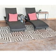 thumbnail image 2 of Reversible Mats 8 x 5 Foot Outdoor Polypropylene Pattern Patio Rug, Brown/Beige, 2 of 4