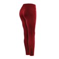 thumbnail image 3 of Pantalones Deportivos De Yoga Para Mujer Leggings De Gimnasio Para Correr Con Bolsillo (Rojo Vino) (S) Tmvgtek Mujer, 3 of 4