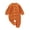 Halloween Costumes Orange, variant on FASHOFT Baby Halloween 3D Hand Embroidered One Piece Romper Soft Halloween Bodysuit Crawling Outfit Cute Holiday Wear For Halloween Orange 0-1 Months