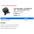 thumbnail image 2 of Front Engine Mount - Compatible with 1985 - 1995 GMC G3500 4.3L V6 1986 1987 1988 1989 1990 1991 1992 1993 1994, 2 of 2