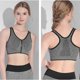 thumbnail image 4 of Sujetador deportivo con relleno elástico, sujetador de yoga, sujetador push up sin aros, sujetador deportivo con cremallera frontal, soporte fuerte, tirantes dobles, pechos grandes para, 4 of 5