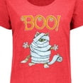 thumbnail image 4 of Inktastic Boo with Mummy Cat Women's Plus Size T-Shirt, 4 of 5