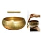 thumbnail image 4 of Juego de cuencos tibetanos de cobre martillado para meditación de chakras, regalo perfecto dia 11cm kits 1, 4 of 9