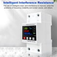 thumbnail image 4 of Tignapoo Disjoncteur Maison Intelligente avec Affichage de la Tension, du Courant et de la Puissance Réglables - Protection contre Sur/sous Tension, Surintensité, Fuite - Écran Couleur 80A, Blanc, Non-WiFi, 4 of 6