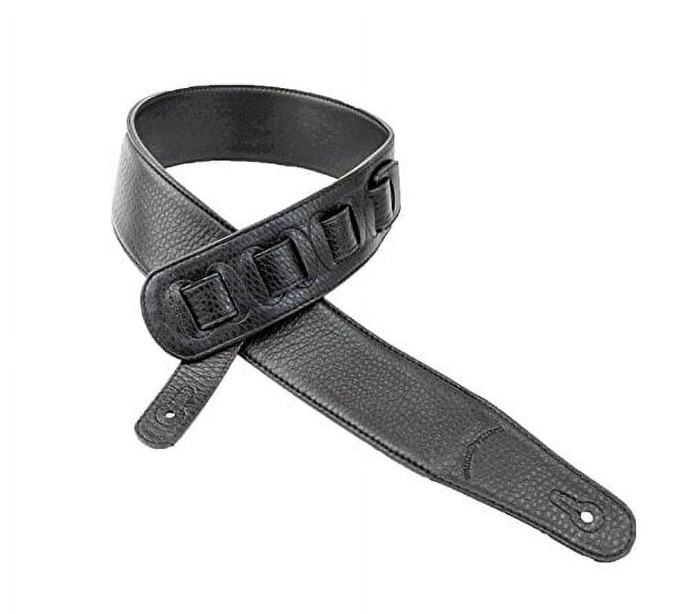 Walker & Williams CVG-83 Padded Leather Guitar Strap Hand Tooled Musical Notes