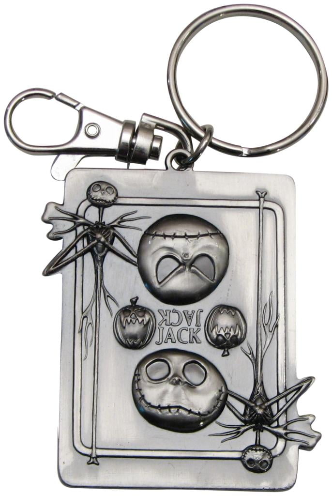 Disney Nightmare Before Christmas Good Day and Bad Day Color Pewter Keyring 