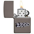 thumbnail image 3 of Zippo 3D Zippo Logo Design, Black Ice Finish, Windproof Lighter #49417, 3 of 6