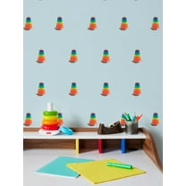 Rock-a-Stack Removable Vinyl Wallpaper by Fisher-Price - Sky