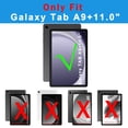 thumbnail image 2 of Funda con teclado para tableta ROOFEI Galaxy Tab A9+ de 11 pulgadas, negra, 2 of 9