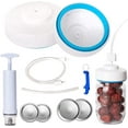thumbnail image 1 of Mason Jar Vacuum Sealer for Wide & Regular Mouth Mason Jars, Jar Sealer Kit Compatible with Food Saver Vacuum Sealer Machine, Canning Sealer with Jar Attachment 2 Hose and Manual Vacuum Pump, 1 of 7