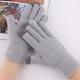 thumbnail image 3 of Jumpingount 1 par de guantes de invierno para mujer, accesorio de ropa para cubrir los dedos que mantiene el calor, con un color simple para usar al aire guantes y mitones Gris Jumpingount AP008939-04B, 3 of 6