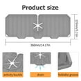 thumbnail image 2 of Silicone Faucet Mat Water Catcher Mat Foldable Absorbent Pad Dish Drying Mat Water Splash Guard Behind Faucet Splash Proof for Kitchen Bathroom Drying 2Pcs Orange, 2 of 9