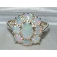 thumbnail image 4 of LBG 14k White Gold Natural Opal Womens Promise Ring - Size 5.5, 4 of 4