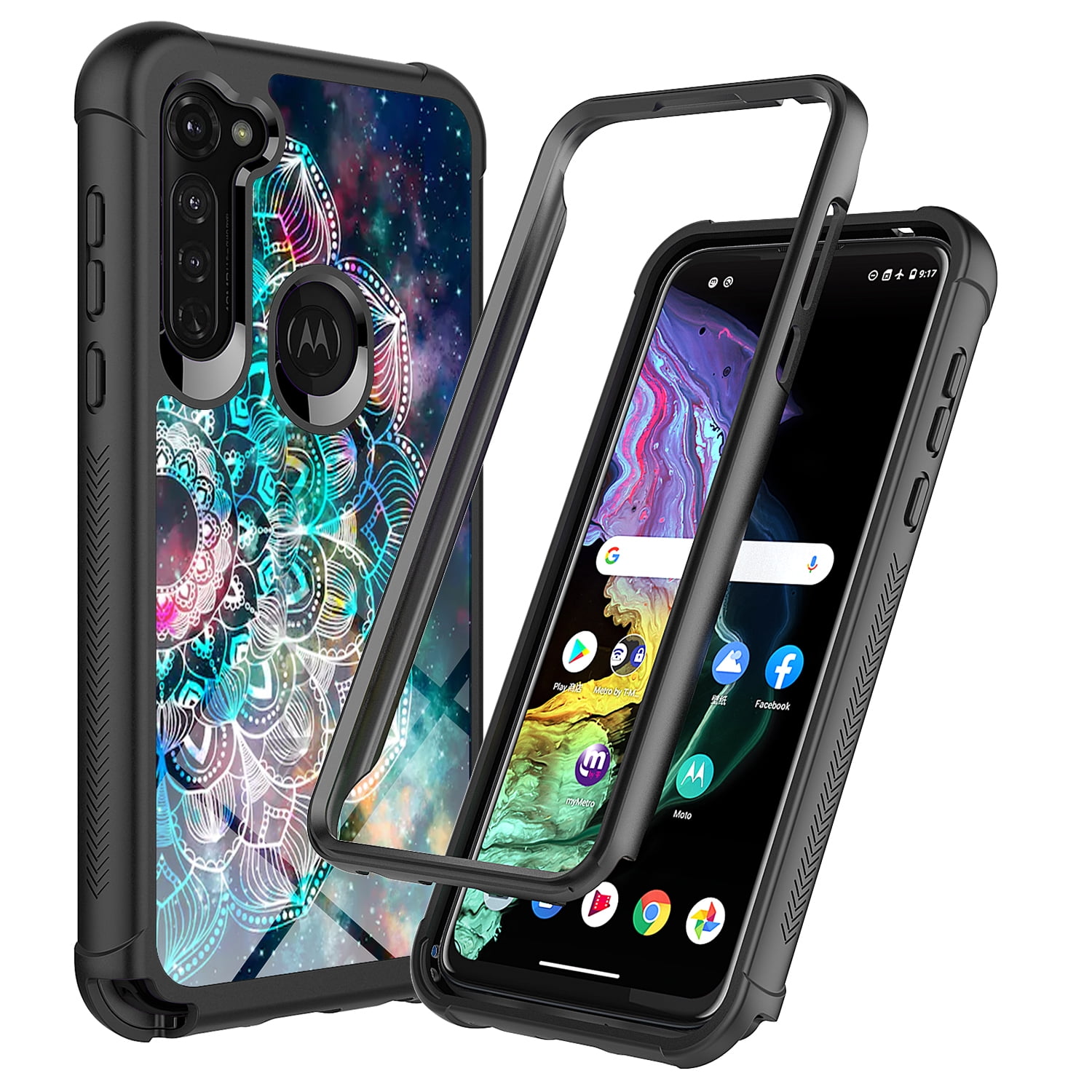 Moto G Stylus 2020 Case, Moto G Pro Case, Rosebono Hybrid IMD Design