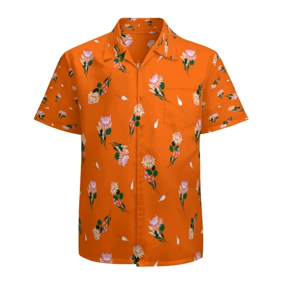 High Quality Hawaiian Shirts for Men Short Sleeve Aloha Beach Shirt Floral Summer Casual Button Down Shirts Blouses SMJRQZ