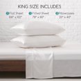 thumbnail image 2 of SHILIU-Satin Bed Sheets, King Size Sheets Set, 4 Pcs Silky Bedding Set with 15 Inches Deep Pocket for Mattress (King, Ivory), 2 of 4