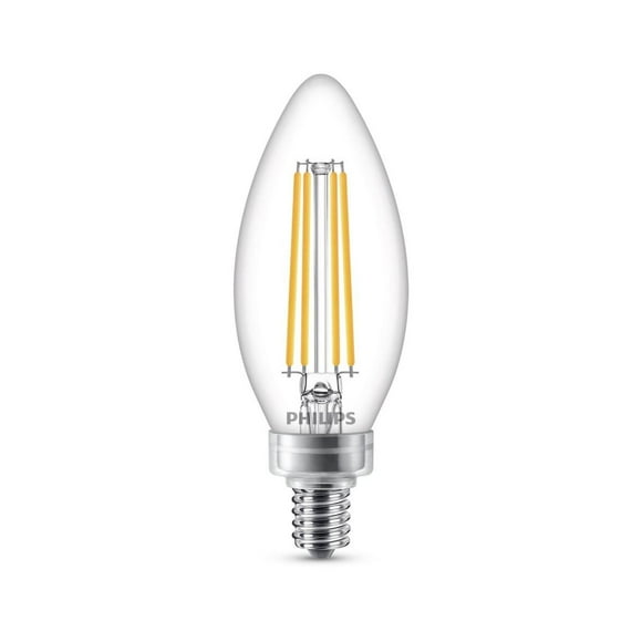 Foco Led Philips Filamento B11 E12 Luz Cálida 4.5W