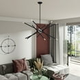 thumbnail image 4 of 47007-04 Livex Lighting Soho - 12 Light Large Chandelier-35.5 Inches Tall and 36 Inches Wide-Black Finish, 4 of 17