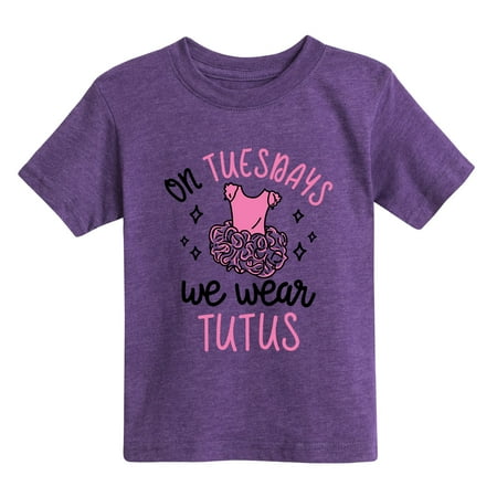 Short Sleeve Tutu - On Tuesdays Tutus - Toddler Short Sleeve Tee