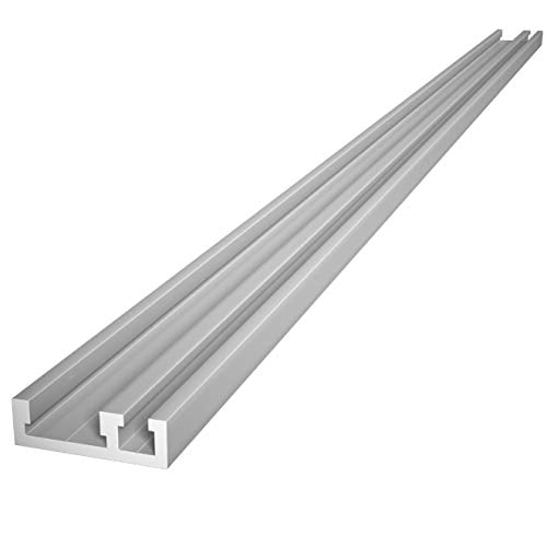 Tab Track Rails Anodized Aluminum Combination Miter T Track/Mini T Track Rail for Jigs ...