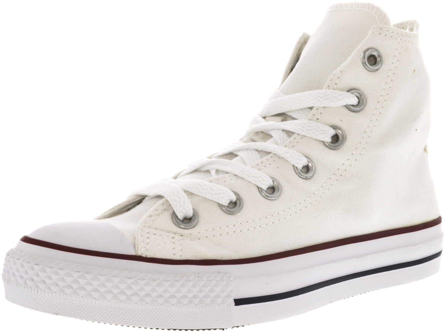 Converse Women's All Star Hi White / Red Blue High-Top Canvas Sneaker ...
