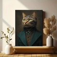 thumbnail image 6 of Regal Ginger Cat Gentleman Canvas Wall Art, Warm Tone Pet Print for Living Room, Bedroom, Office, Study, Den and Bar Decor, 6 of 8