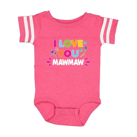

Inktastic I Love You Mawmaw with Flowers Gift Baby Girl Bodysuit
