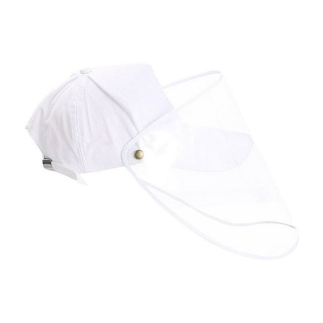ziyahi Unisex Face Protection Baseball Hat Detachable Transparent Visor Shield Face Protective Cap