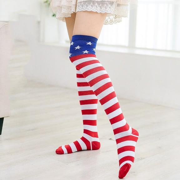 FRCOLOR Stockings Women's Knee Socks Women's Socks Socks for Women Socks Red