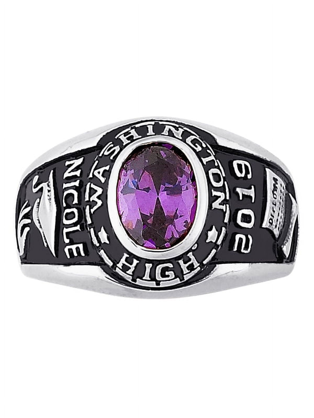 Freestyle Women's Celebrium Classic Oval Stone Class Ring, Personalized, High School or College