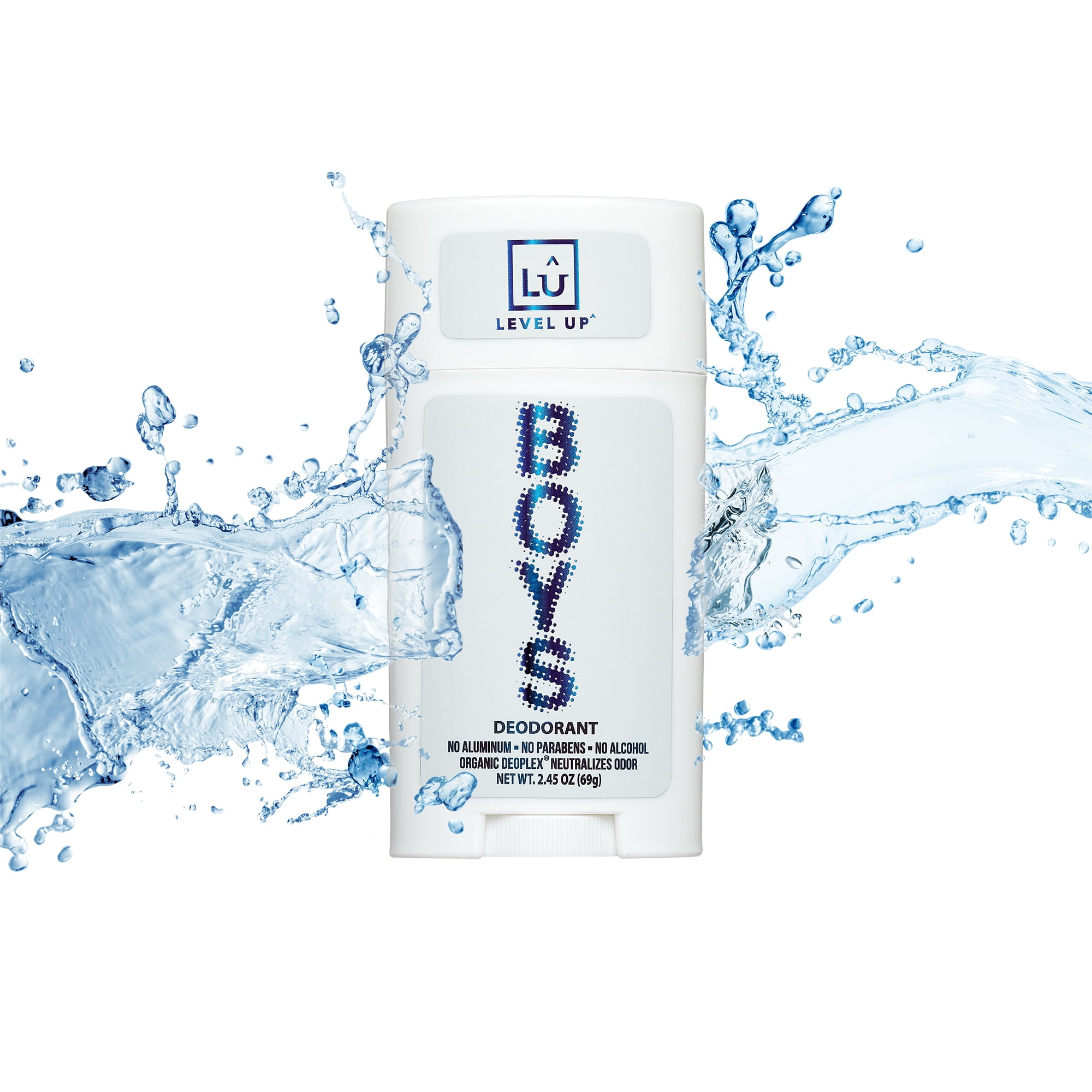 Level Up Boys Deodorant: Level Up Boys Deodorant: Aluminum-Free, Alcohol-Free, Paraben-Free, 24 Hr Odor Protection, Clean Fresh Scent, Kids & Tweens, Made in the USA