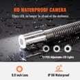 thumbnail image 4 of VEVOR Sewer Camera, 165 ft/50 m, 9" Screen Pipeline Inspection Camera with DVR Function, Waterproof IP68 Camera w/12 Adjustable LEDs, w/a 16 GB SD Card for Sewer Line, Home, Duct Drain Pipe Plumbing, 4 of 9