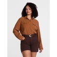 thumbnail image 2 of Scenario Women's Utility Tunic Shirt with Long Sleeves, Sizes XS-XXXL, 2 of 6