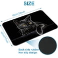 thumbnail image 4 of YISUEMI 24x16 Inches Super Absorbent Floor Mat, Dirt-Repellent Floor Mat for Bathroom, Memory Foam Bath Mat Set,Shower Mat, Non-Slip, Microfibre Bath Mats Black Cat, 4 of 5