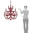 thumbnail image 2 of Large Antique Design Vinyl Chandelier Wall Decal Art, 2 of 4