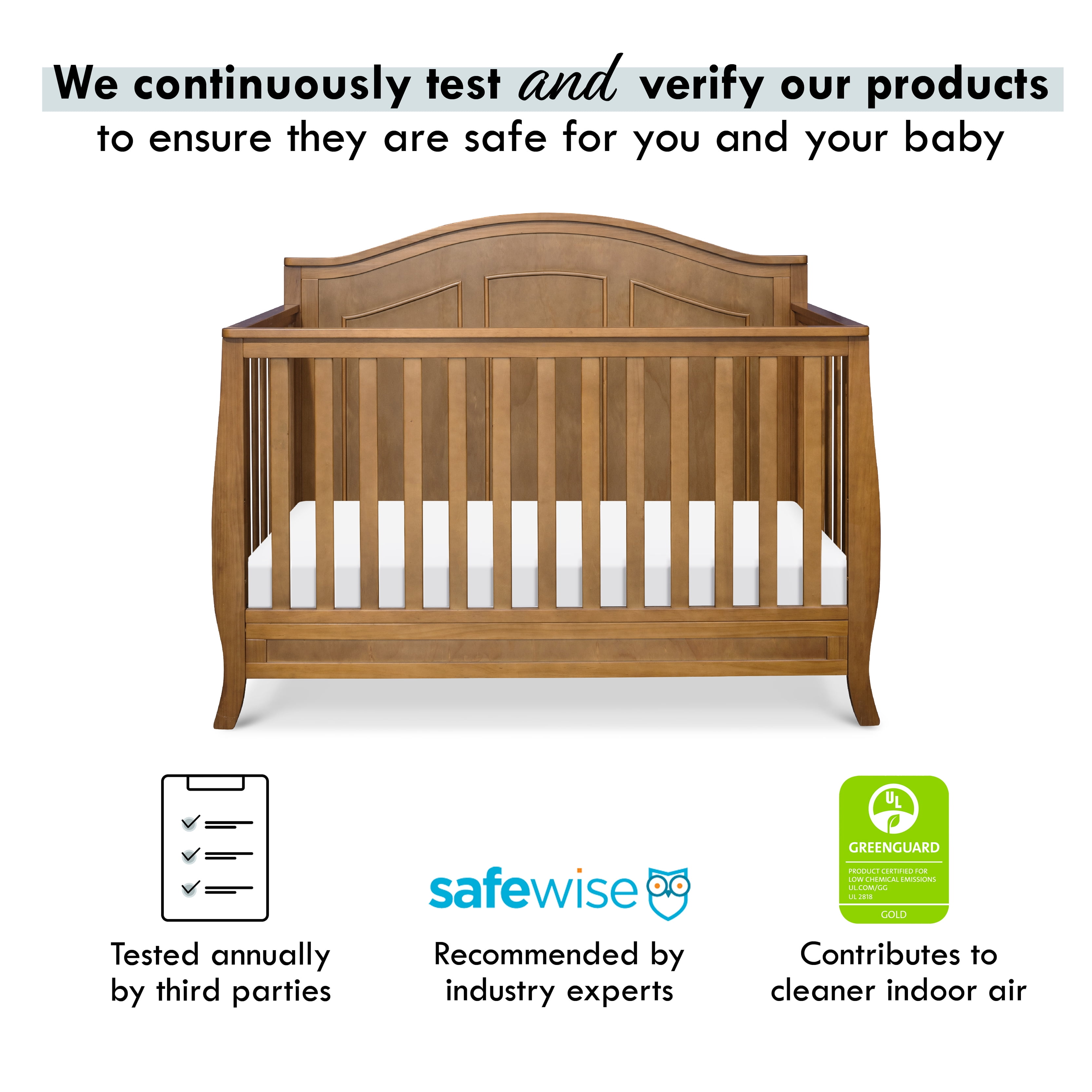 DaVinci Emmett 4-in-1 Convertible Crib, Chestnut