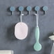 thumbnail image 2 of Fiudx Ganchos de Pared Adhesivos, Instalación Sin Daños, Adhesivo Fuerte, Rotación de 360°, Multiusos para Toallas, Utensilios, Baño y Cocina, Paquete de 5, Fácil de Quitar, 6 X 4 Cm, 2 of 6
