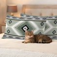 thumbnail image 3 of Sagge Green Boho Outdoor Waterproof Pillow Covers, Country Southwest Aztec Geometric Decorative Rectangle Throw Pillowcase Sofa Cushion Sham for Patio/Couch/Chair, 20"x12" 2 Pack, 3 of 8